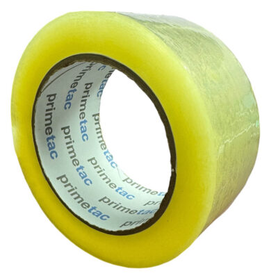 Primetac 615 2โx110YDS Clear Synthetic Rubber Hot Melt Tape CST (1.8MILS) 36 rolls per case